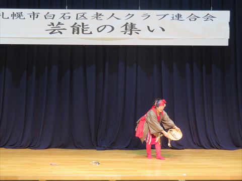 川下老人クラブによる舞踊「安来節」