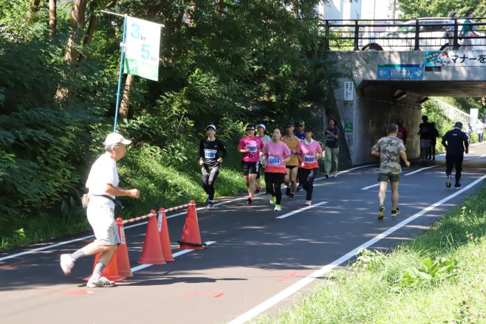 折り返し地点の様子