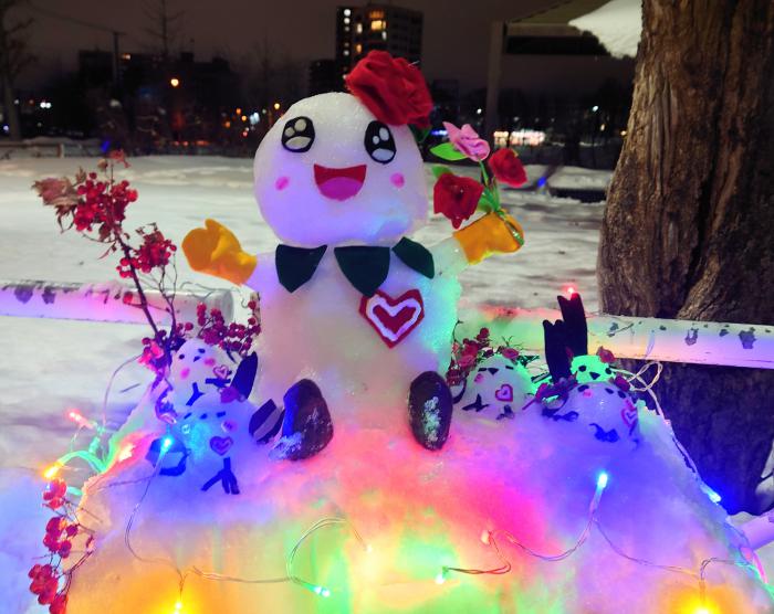 アサヒビール賞1（雪だるまフォト部門　団体の部）