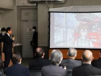 市長と札幌市消防局公式キャラクター「かさいまもり」の対談