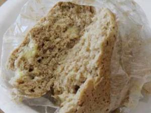 完成した蒸しケーキ