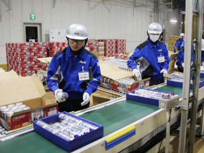 アサヒビール(株)北海道工場での就労体験1