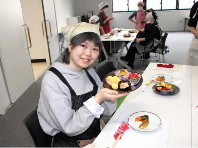 完成したおせち料理