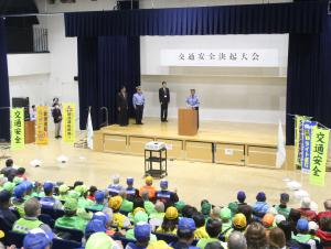 決起大会の様子