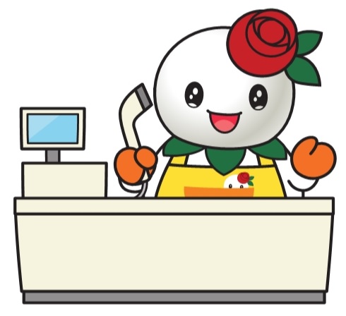 イラスト：しろっぴーコンビニ店員・カラー陰影あり