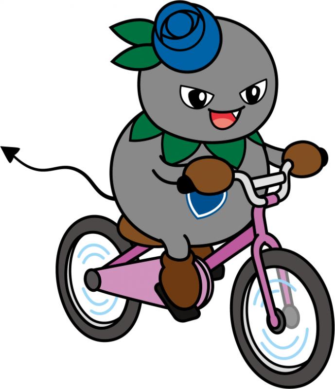 イラスト：くろっぴー自転車・カラー陰影なし