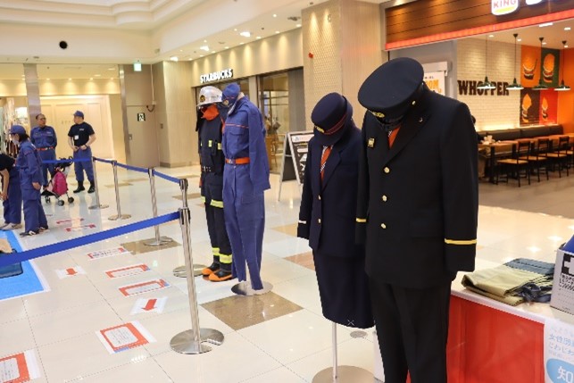 消防団制服などの写真
