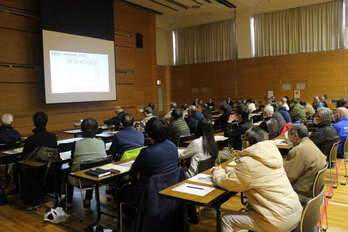 冬期間の事故防止の情報提供の様子