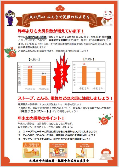 火災予防リーフレットの画像
