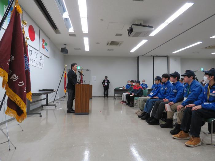 会長挨拶の様子