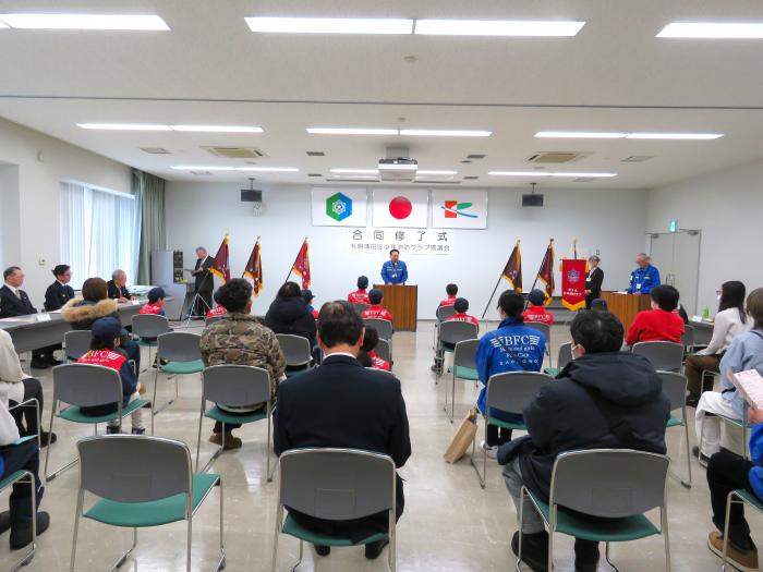 合同修了式の会場全体の様子1