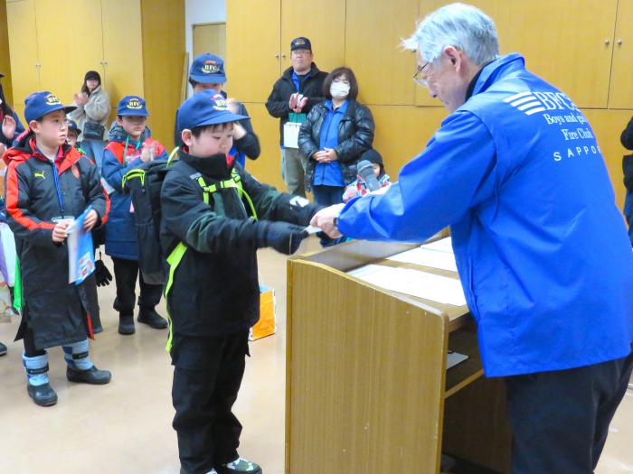 クラブ員検定の認定証授与式の様子2