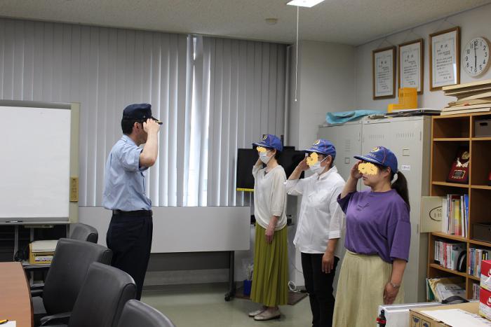 規律訓練の様子