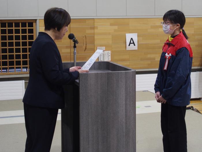 少年消防クラブ修了式の模様1