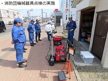 消防団機械器具点検実施状況