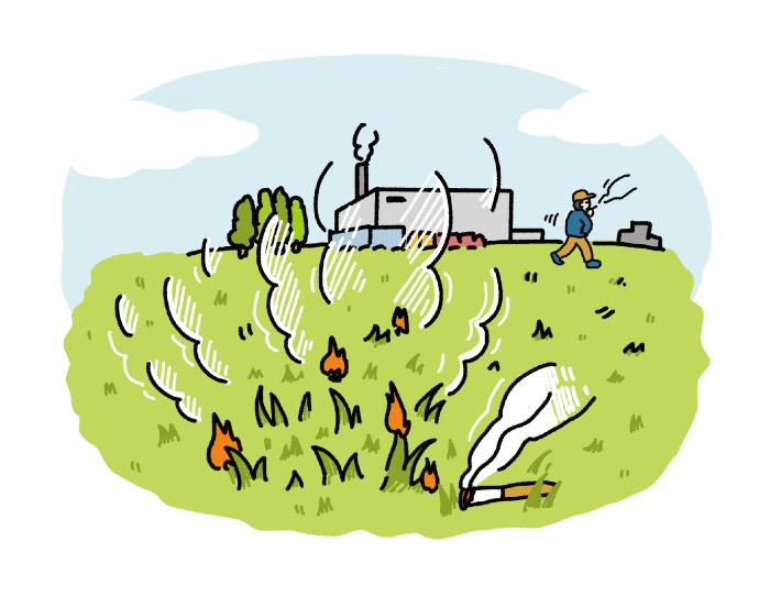 野火火災イラスト