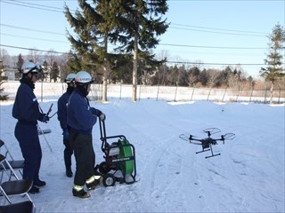 ドローンの検証状況の画像