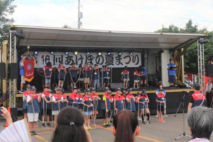 ロープ結索訓練