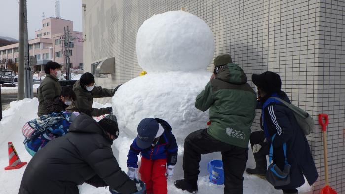 雪だるまを作りました