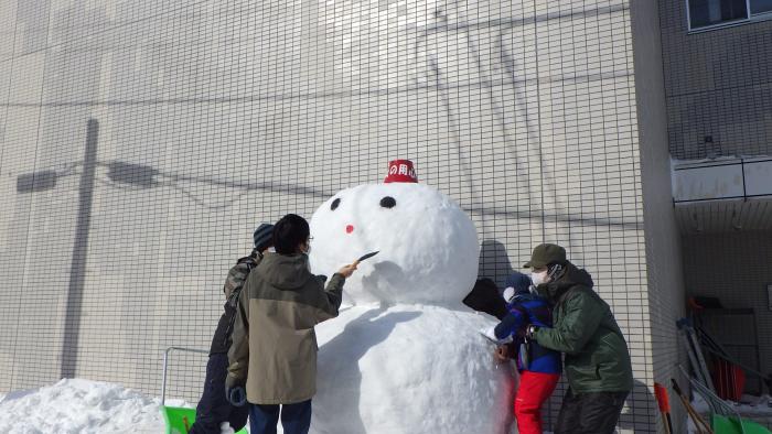 雪だるまを作りました