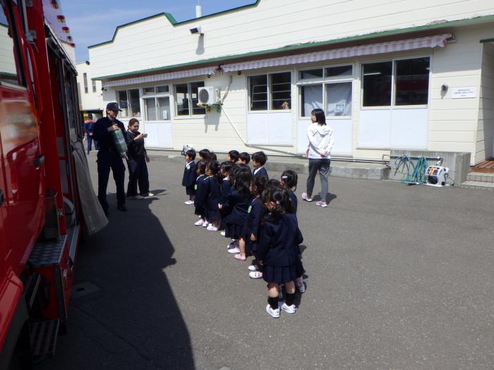 富岡つくし幼年消防クラブ見学3
