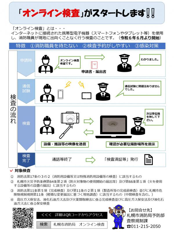オンライン検査リーフレット