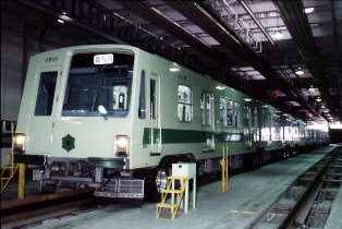 地下鉄南北線の車両（3000形）の写真