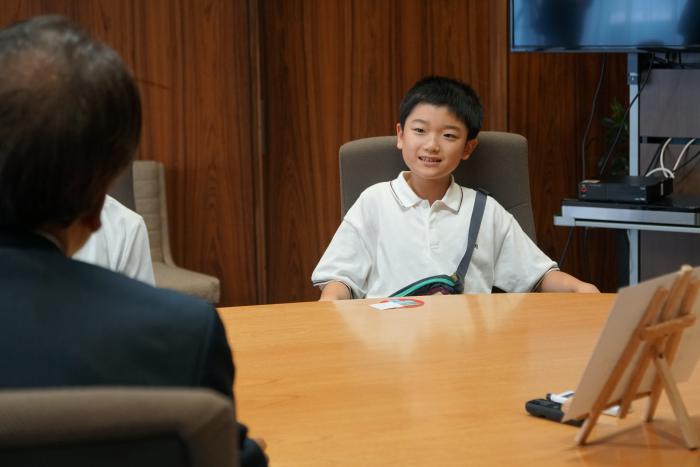 子どものアップ