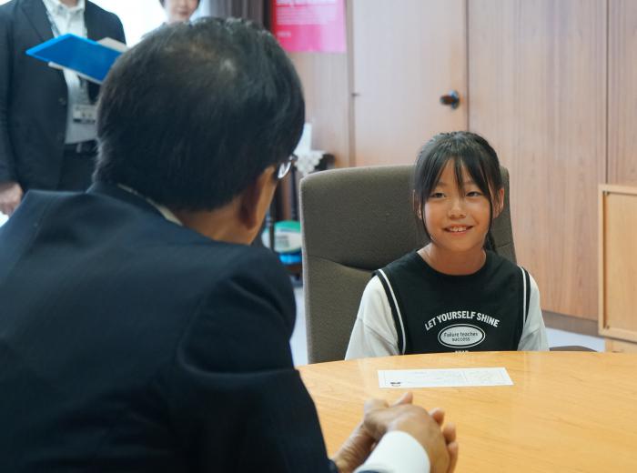 市長と対話写真