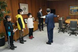 市長室見学2