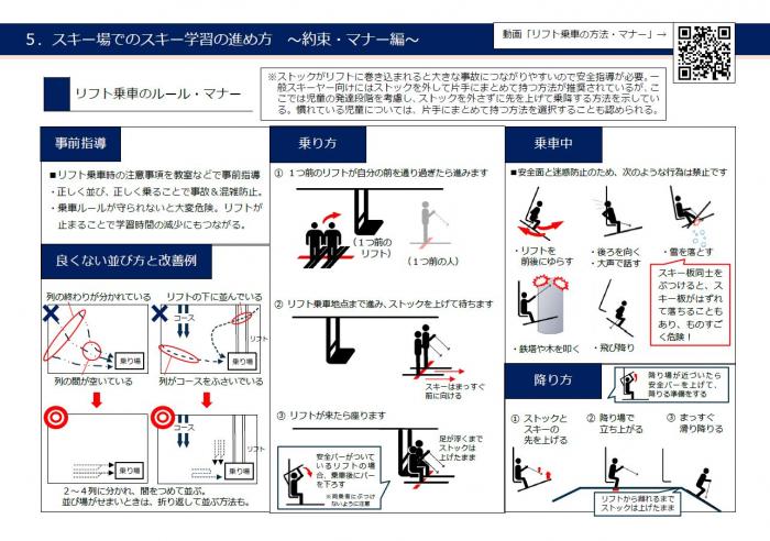 リフトの乗車のルールとマナー