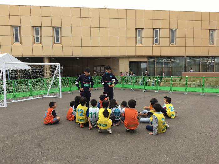 写真：フットサル教室の様子