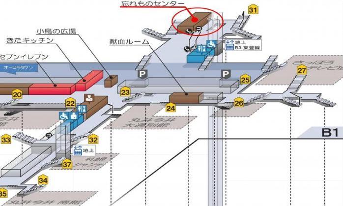 忘れものセンター構内図