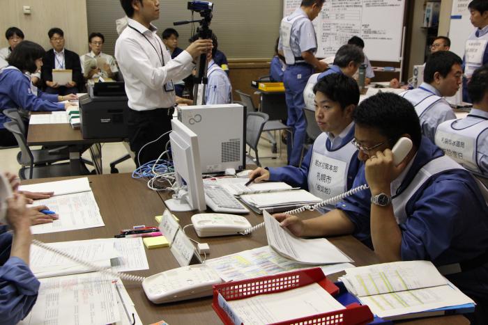 写真：全道訓練の様子1