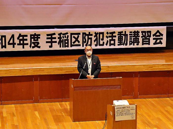写真3:区長挨拶の様子