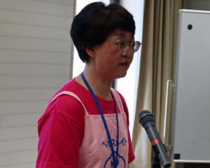 朝倉会長あいさつの様子