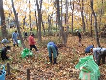 10月26日稲穂ひだまり公園秋の大掃除作業中2