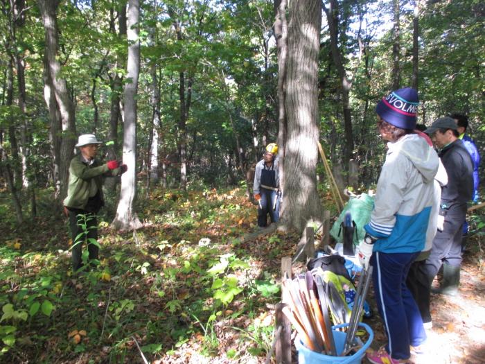 平成30年度稲穂ひだまり公園秋の大掃除の様子1