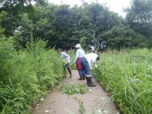 遠路際の作業