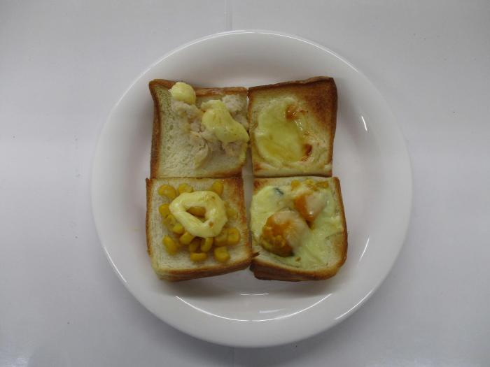 食パンカナッペ完成写真