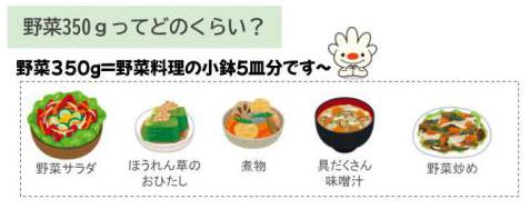 野菜350gの目安