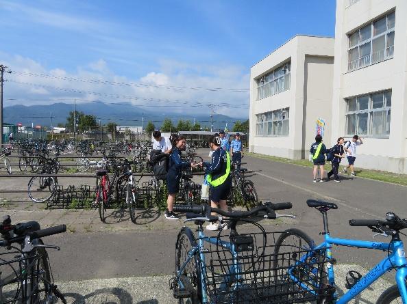 手稲高校での啓発の様子