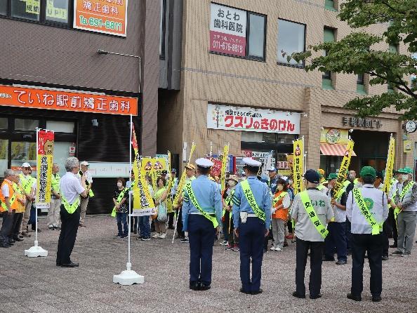 三市連携飲酒運転根絶街頭啓発の様子1