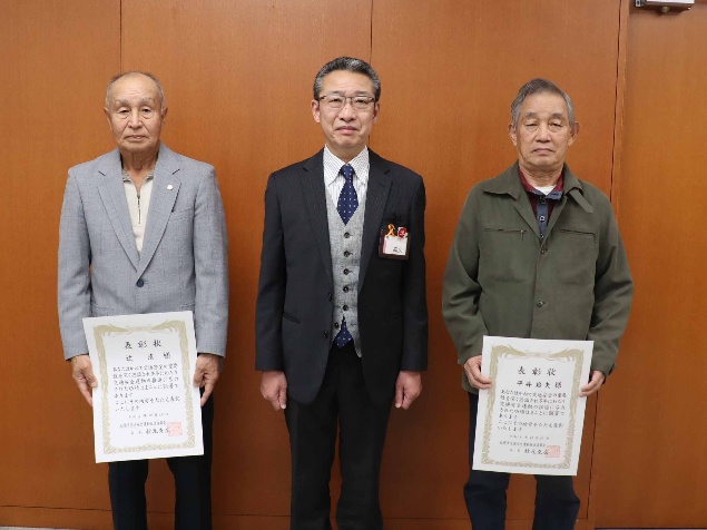 区長との記念撮影