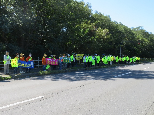 三市合同交通安全街頭啓発の様子2