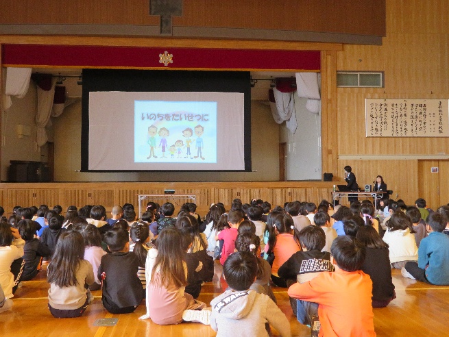 交通安全教室の様子