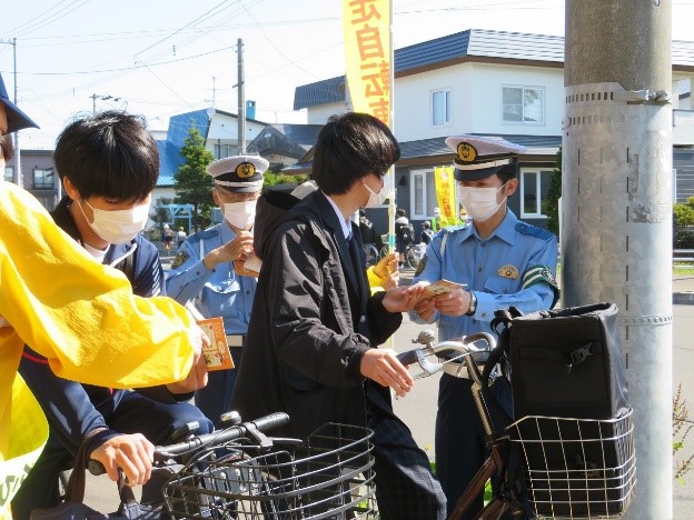 写真3:自転車マナー向上週間inていね