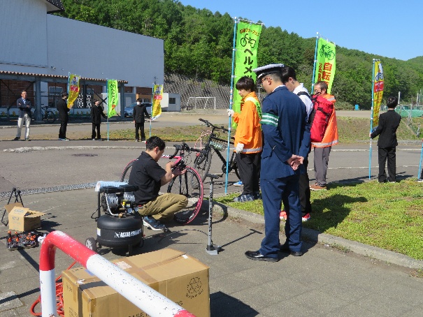 札幌稲雲高校での啓発活動の様子
