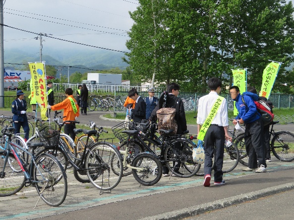 北海道科学大学高校での啓発活動の様子