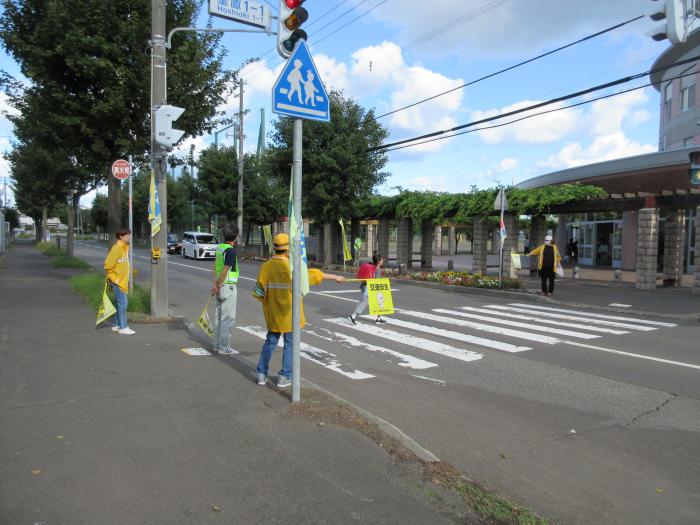 星置小学校前